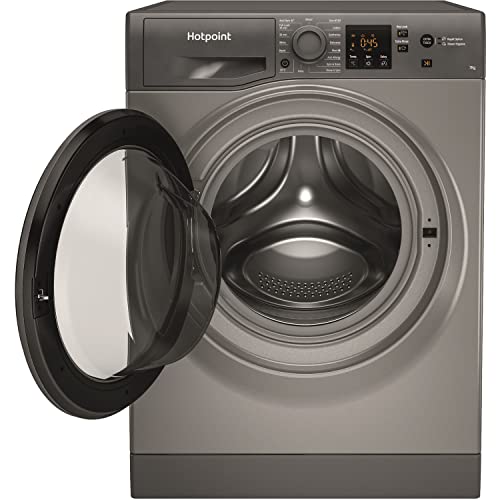 Hotpoint 7kg Graphite Freestanding Washer - 1400rpm