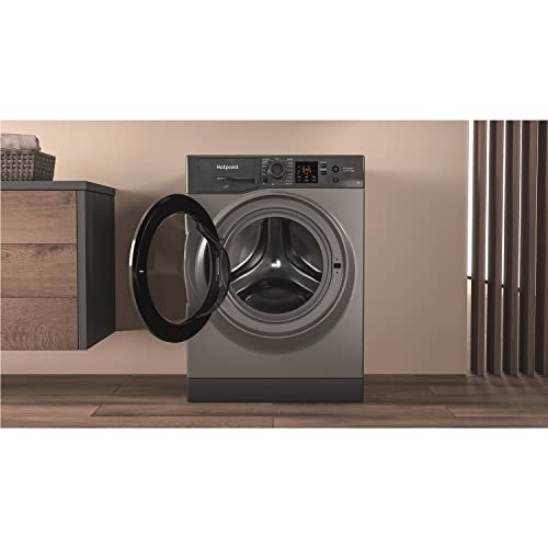 Hotpoint 7kg Graphite Freestanding Washer - 1400rpm