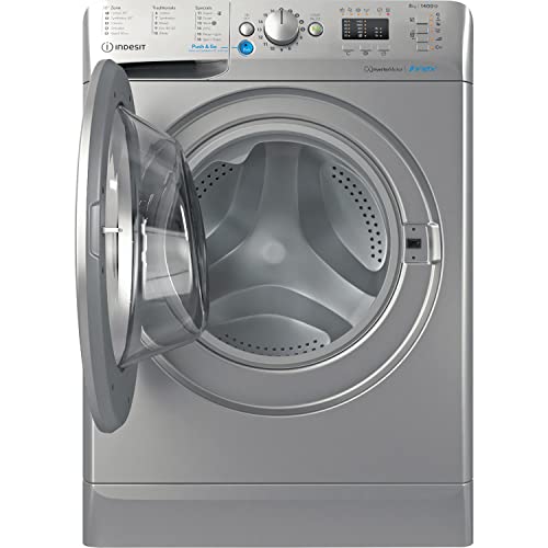 Indesit Built-In Washing Machine, 8kg Load, Silver