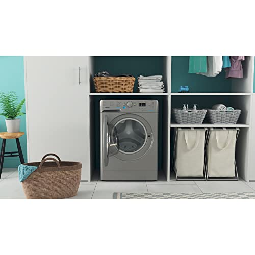 Indesit Built-In Washing Machine, 8kg Load, Silver