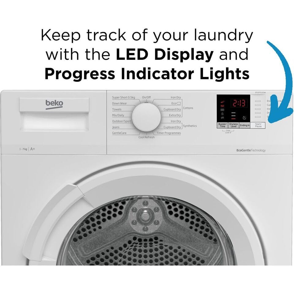 Beko 7Kg Heat Pump Tumble Dryer - White