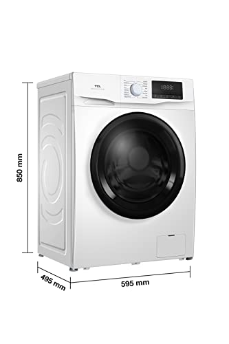 8 kg White Freestanding Washing Machine with Steam
