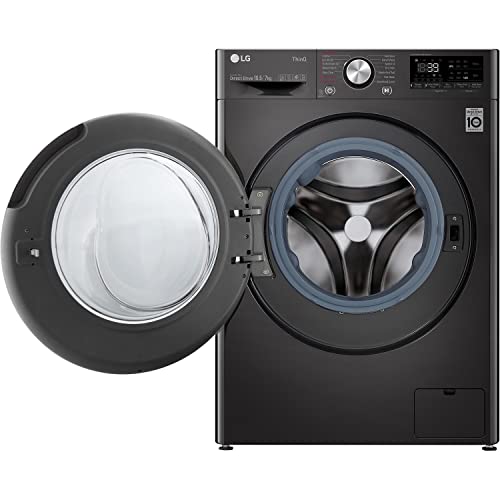 LG Freestanding Washer Dryer 10.5KG Black Steel