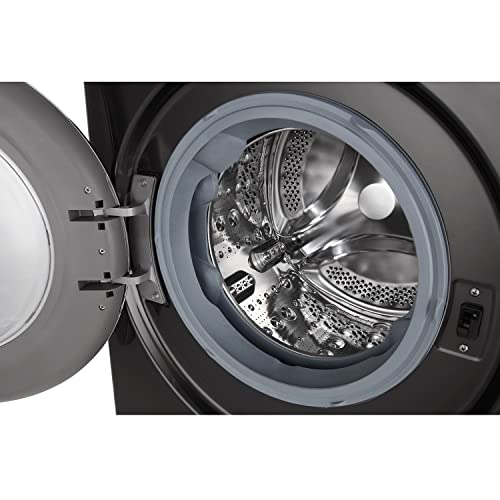 LG Freestanding Washer Dryer 10.5KG Black Steel