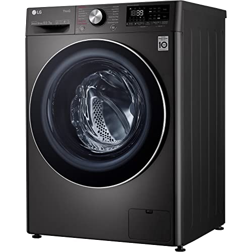 LG Freestanding Washer Dryer 10.5KG Black Steel