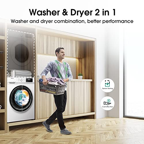 Hisense 10 KG Front Load Washer Dryer - White