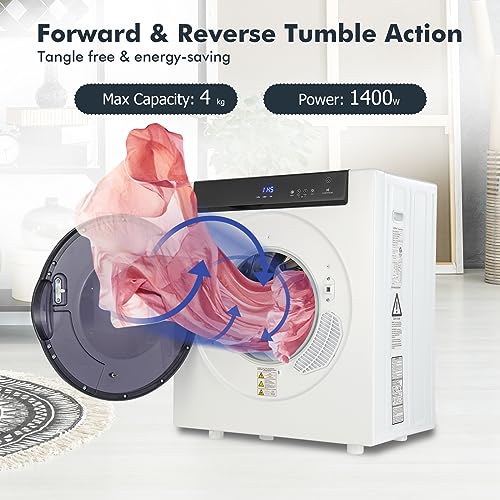 TANGZON 4KG Front Load Compact Tumble Dryer