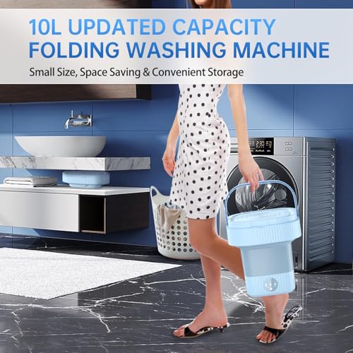 Portable Mini Washing Machine: Ultrasonic Turbine, Small Size