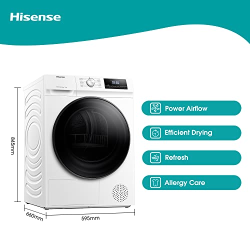 Hisense 9KG Heatpump Front Load Dryer - 15 Programmes