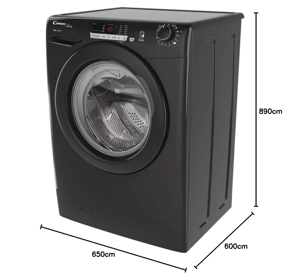 Candy Ultra 10kg Freestanding Washing Machine, 1400 rpm, Black