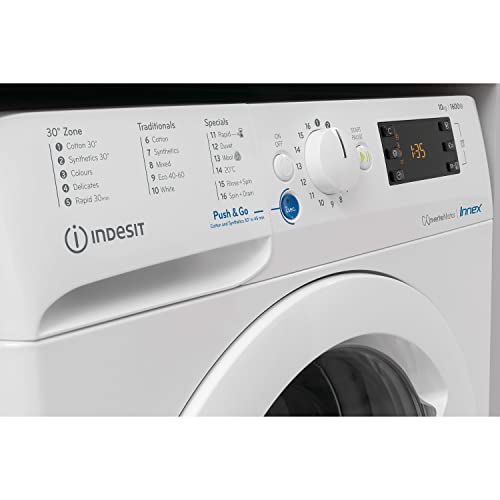 Indesit Freestanding 10kg Washing Machine, White