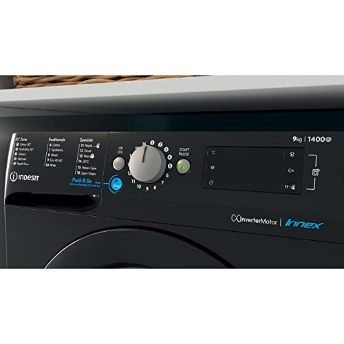 Black 9kg Washing Machine - 1400rpm