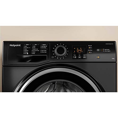 10kg Black Freestanding Hotpoint Washing Machine