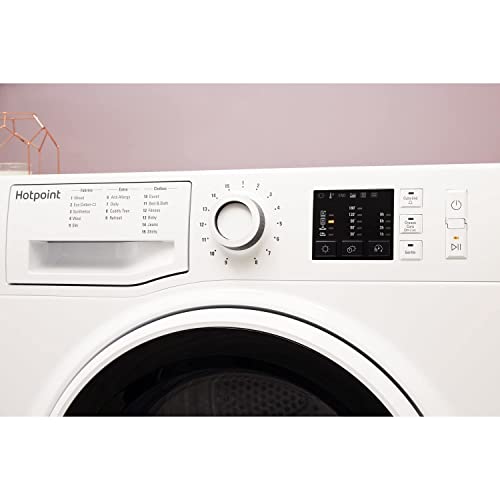 Hotpoint Heat Pump Dryer, 8kg Load, White