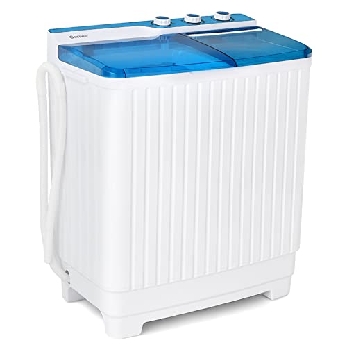 COSTWAY Twin Tub Portable Laundry Washer Spin Dryer