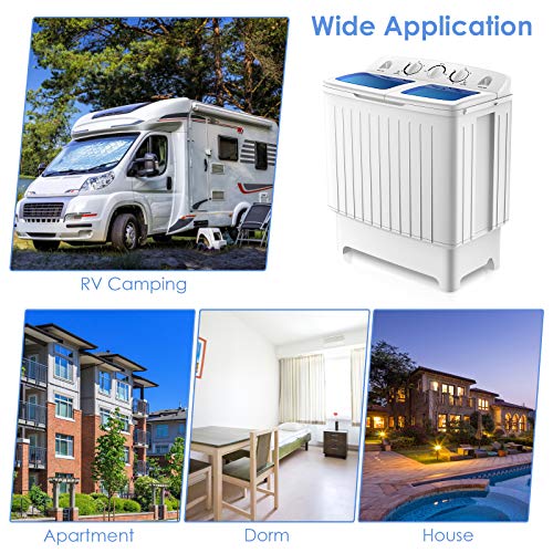 TANGZON Portable Twin Tub Washing Machine Combo