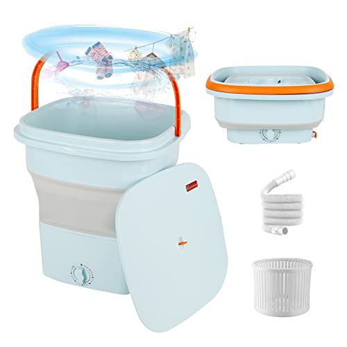 12L Portable Washing Machine with Spin Dryer and Drain Basket