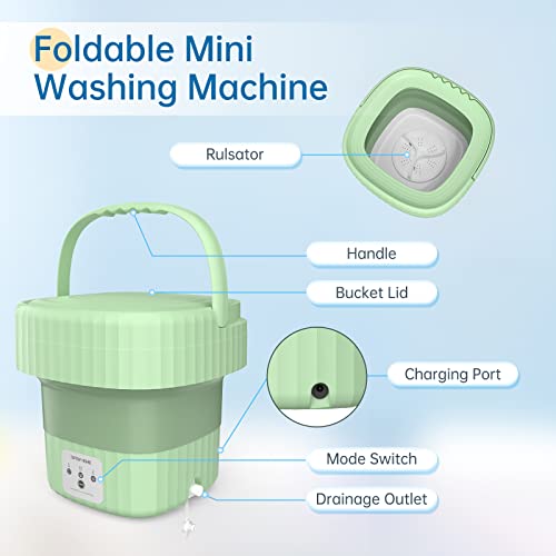 Compact Portable Mini Washing Machine for Baby Clothes, Underwear