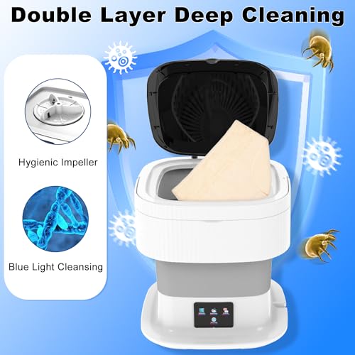 Mini Foldable Portable Washing Machine, 2 in 1