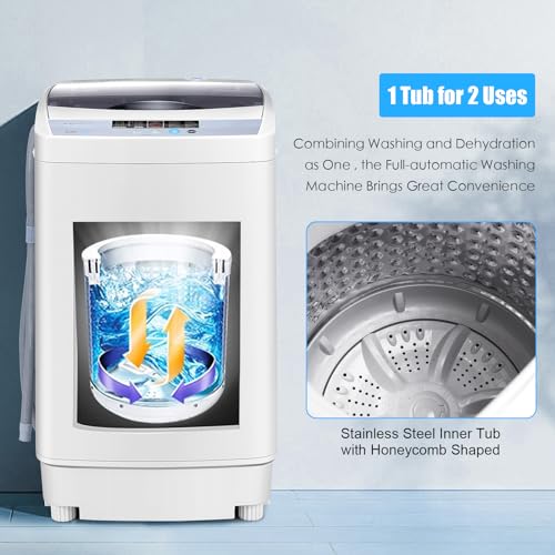 COSTWAY Portable Compact Washer Spin Dryer - 2 in 1