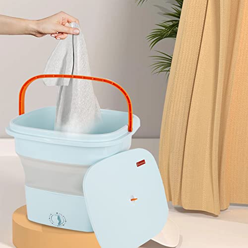 12L Portable Washing Machine with Spin Dryer and Drain Basket