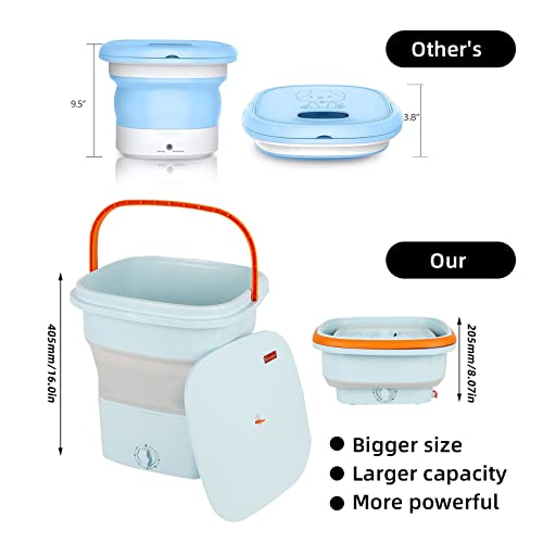 12L Portable Washing Machine with Spin Dryer and Drain Basket