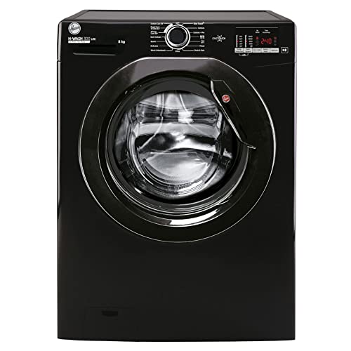Hoover 8KG Black Washing Machine A+++