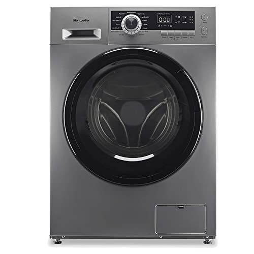 Montpellier Freestanding Washer Dryer - Dark Silver