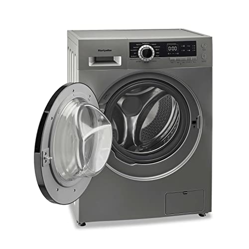 Montpellier Freestanding Washer Dryer - Dark Silver