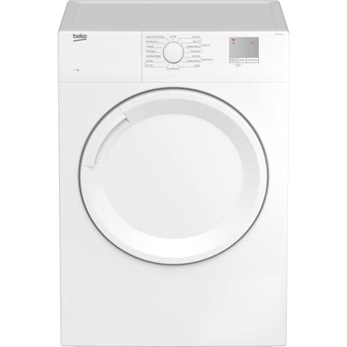 White Beko 7kg Standalone Vent Dryer
