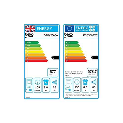 Beko 8kg White Tumble Dryer