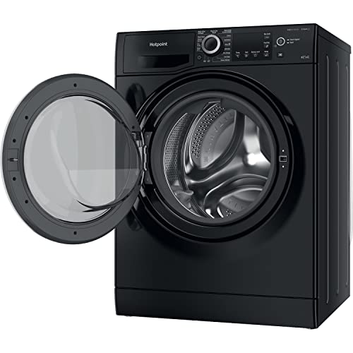 Hotpoint 9/6 kg Freestanding Washer Dryer, Black