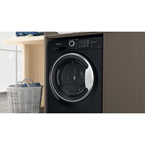 Hotpoint 9/6 kg Freestanding Washer Dryer, Black