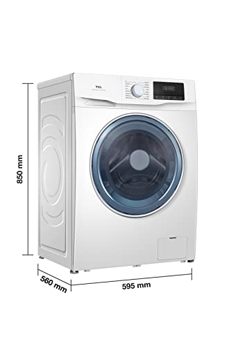 TCL 9kg White Freestanding Washing Machine - Steam