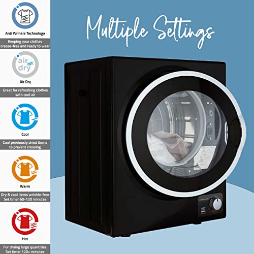 Mini Vented Tumble Dryer - Black