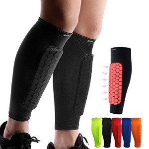 HiRui Lightweight Soccer Shin Guards for Kids & Adults