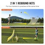 VEVOR 2-in-1 Portable Soccer Rebounder Net