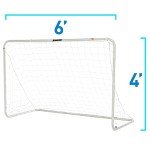 Franklin Sports 6'x4' Steel Soccer Goal with Net