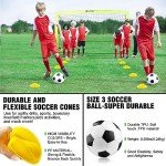 Portable Pop-Up Soccer Goal Set with Ball & Cones