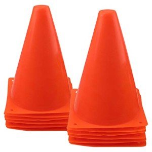 7-Inch Plastic Traffic Cones for Sports Training