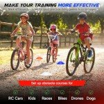 Set of 50 Agility Soccer Cones with Carry Bag