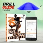 Set of 50 Agility Soccer Cones with Carry Bag