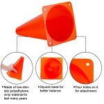 24 Pack 7-Inch Soccer Training Field Cones