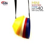 40-Pack GSi Mini Soccer Cones for Agility Training