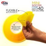 40-Pack GSi Mini Soccer Cones for Agility Training
