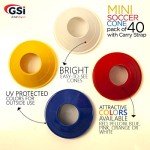 40-Pack GSi Mini Soccer Cones for Agility Training