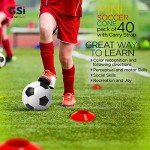 40-Pack GSi Mini Soccer Cones for Agility Training
