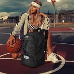 WOLT Large Sports Backpack with Ball Holder