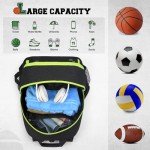RAINSMORE Water-Resistant Sports Backpack with Ball Holder