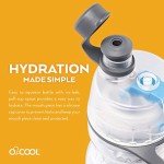 O2COOL Soccer Insulated Mist N' Sip Bottle 20 oz